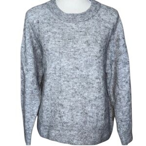 L.O.G.G. x H&M Gray Crew Neck Sweater Alpaca Blend Sz M